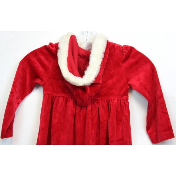 NWT 2008 Gymboree Winter Snowflake Red Velour Santa Dress Hood sz 5 Long Sleeve - Picture 5 of 5